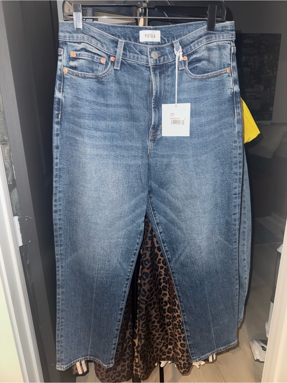 NWT Pistola Charlie High-Rise Straight Ankle Jeans